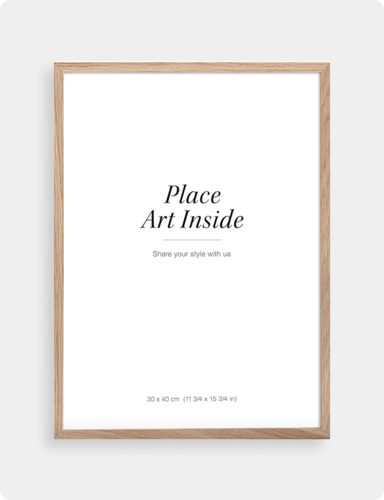 Cadre en bois foncé