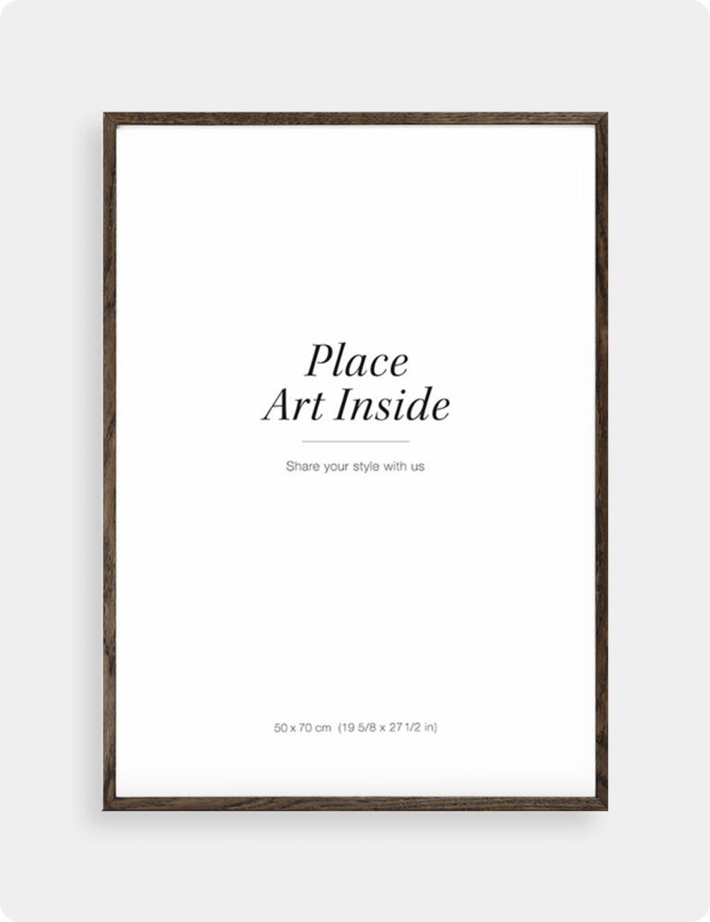 Cadre en bois foncé