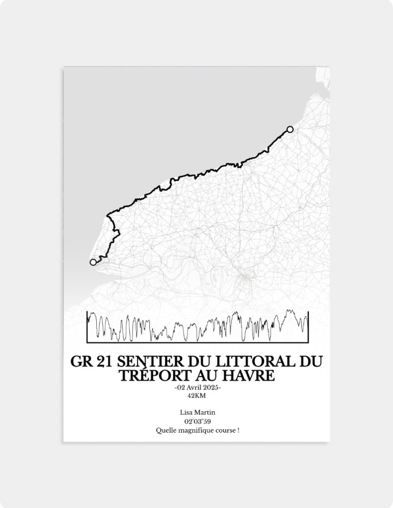 GR 21 Sentier du littoral Du Tréport Au Havre