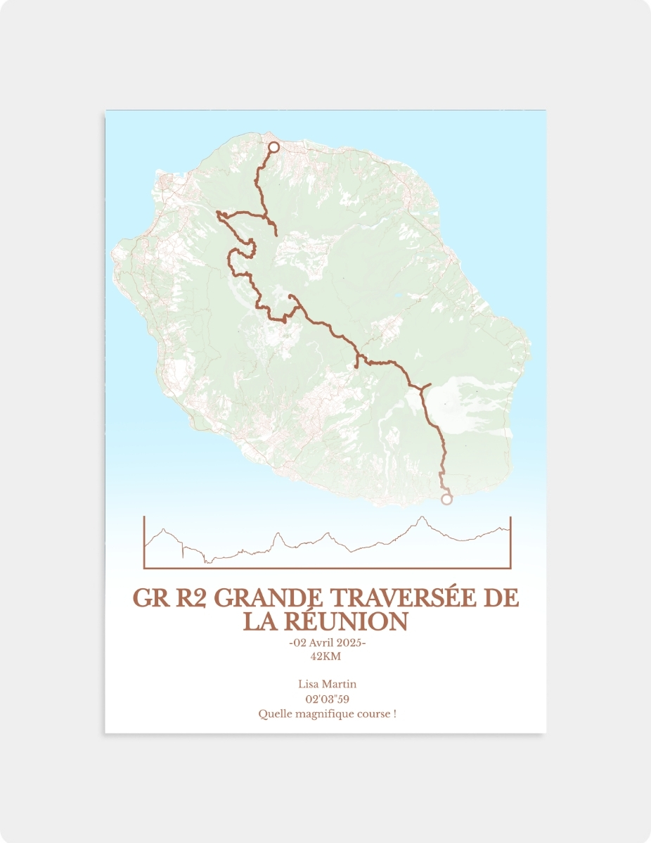 Souvenir visuel – GR R2 La Réunion, votre randonnée unique